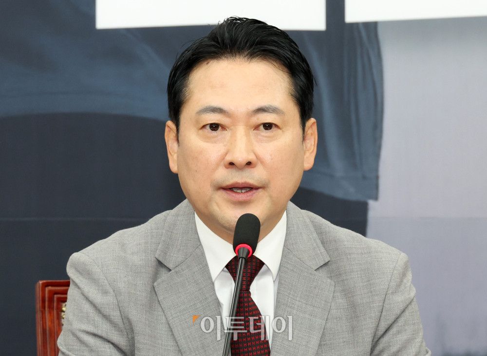 ▲장동혁 국민의힘 대표가 27일 서울 여의도 국회에서 열린 최고위원회의에서 발언을 하고 있다. 고이란 기자 photoeran@