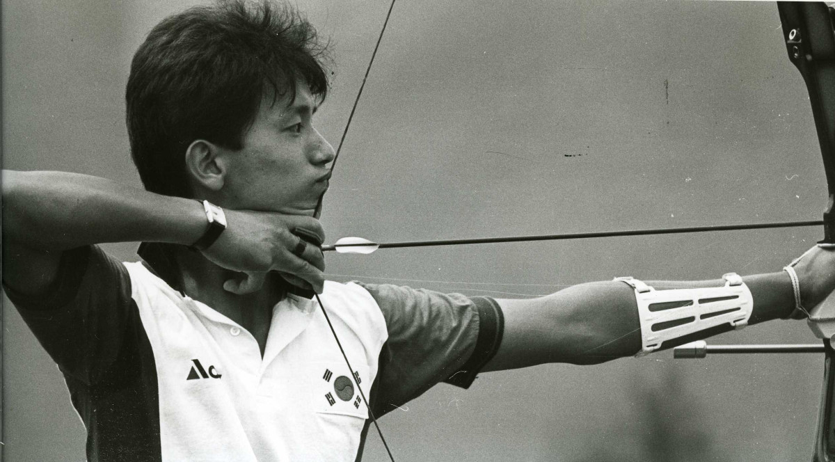 ▲1988년 6월 27일 화랑양궁장에서 열린 양궁 국가대표 최종선발 2차전 첫날 그랜드 피타방식경기에서 토탈 637점을 기록한 박성수가 1위를 차지했다. (연합뉴스)