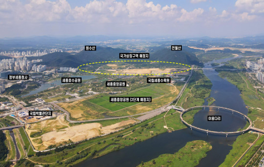 ▲국가상징구역 공모 대상지 항공사진. (사진제공=행복청)