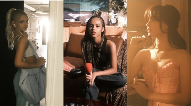 ▲하이브의 새 글로벌 걸그룹 멤버. 사진 왼쪽부터 에밀리 켈라보스(Emily Kelavos), 사마라 시케이라(Samara Siqueira), 렉시 레빈(Lexie Levin) (사진=하이브x게펜 레코드)