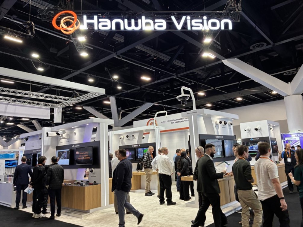 ▲호주 시드니에서 열린 보안 전시회에 참석한 한화비전의 부스. (사진=한화비전)