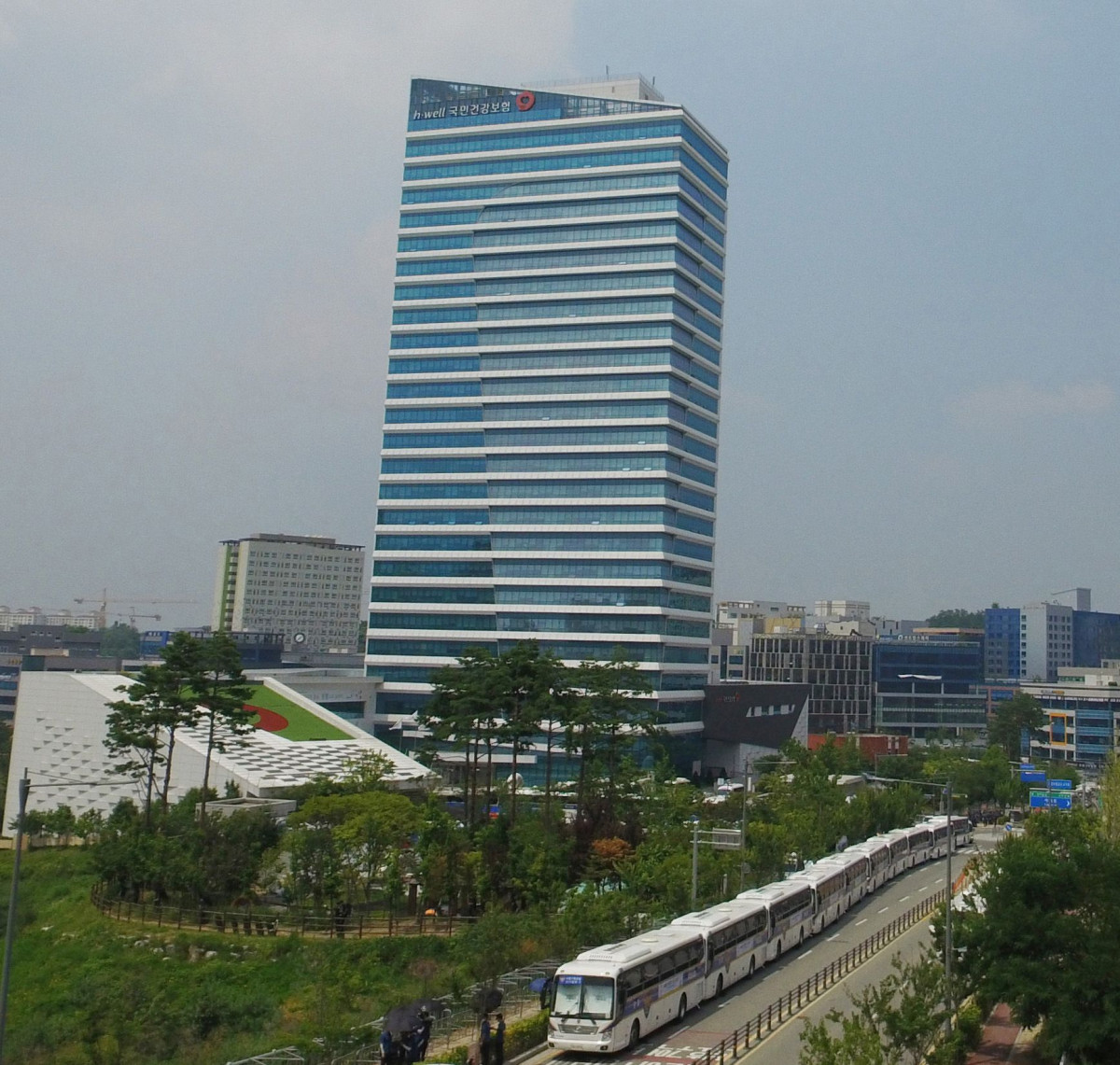 ▲강원 원주시 국민건강보험공단 사옥 전경. (뉴시스)