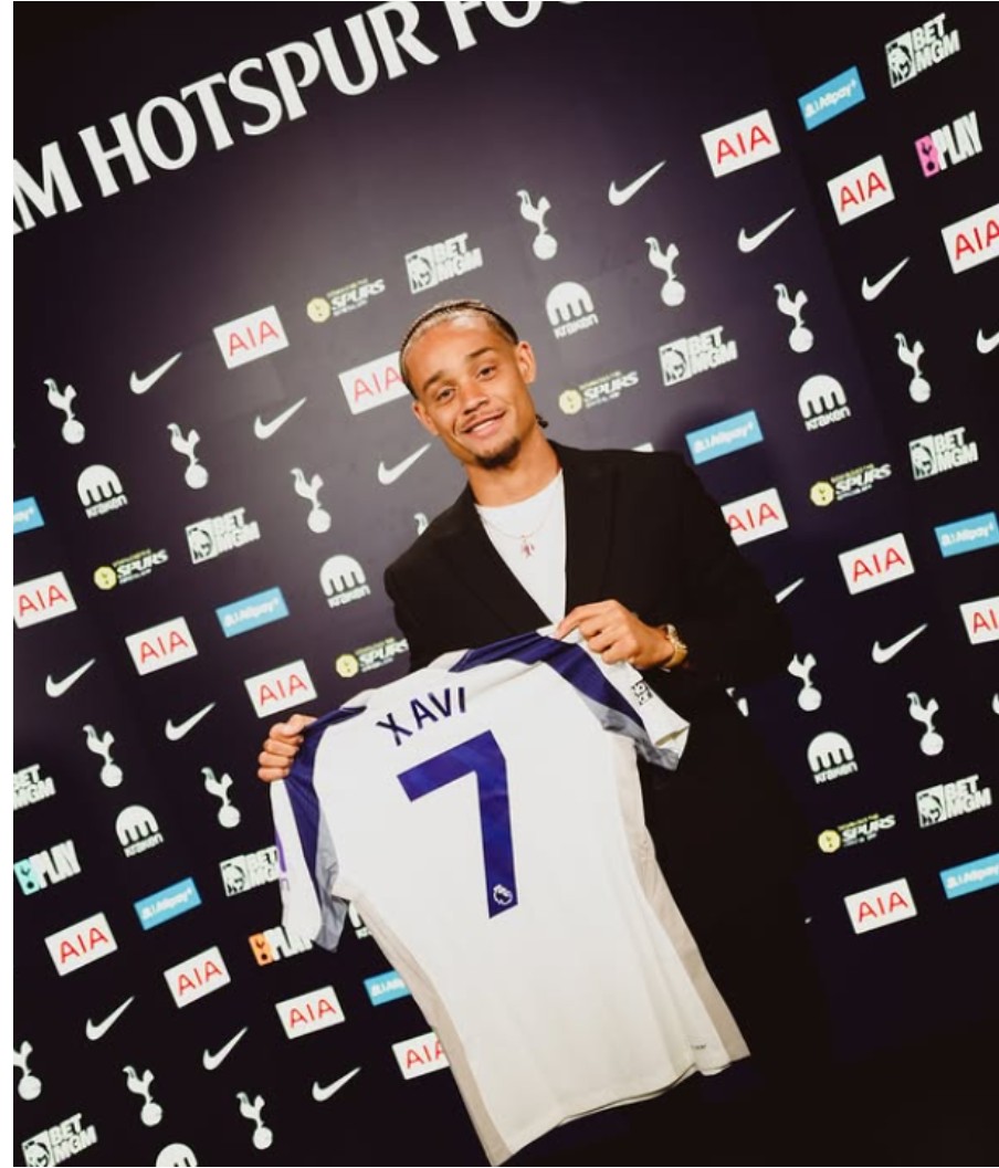 ▲사비 시몬스 (출처=토트넘 공식SNS)