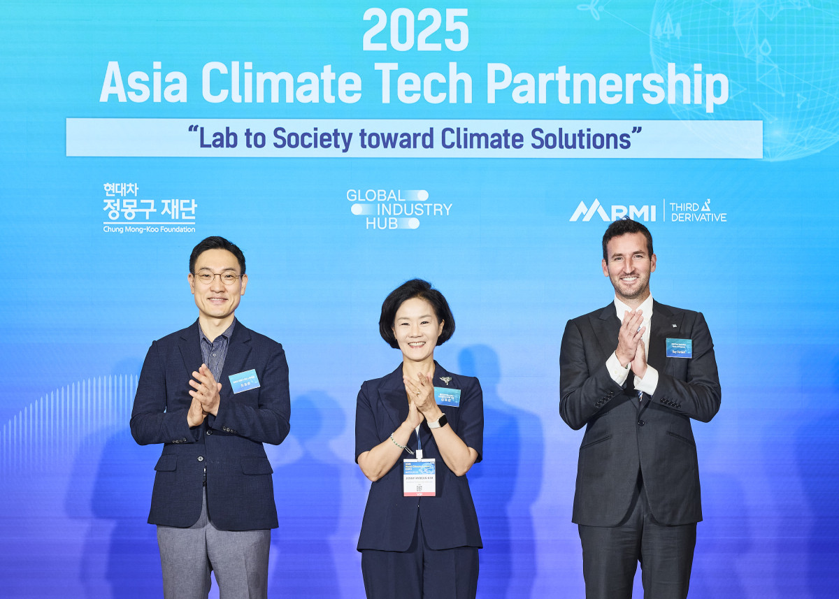 ▲2025 아시아 기후기술 스타트업 파트너십 세레모니 사진. (사진=현대차정몽구재단)