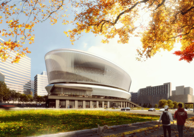 ▲경기도서관 외관 (사진제공=웅진씽크빅)