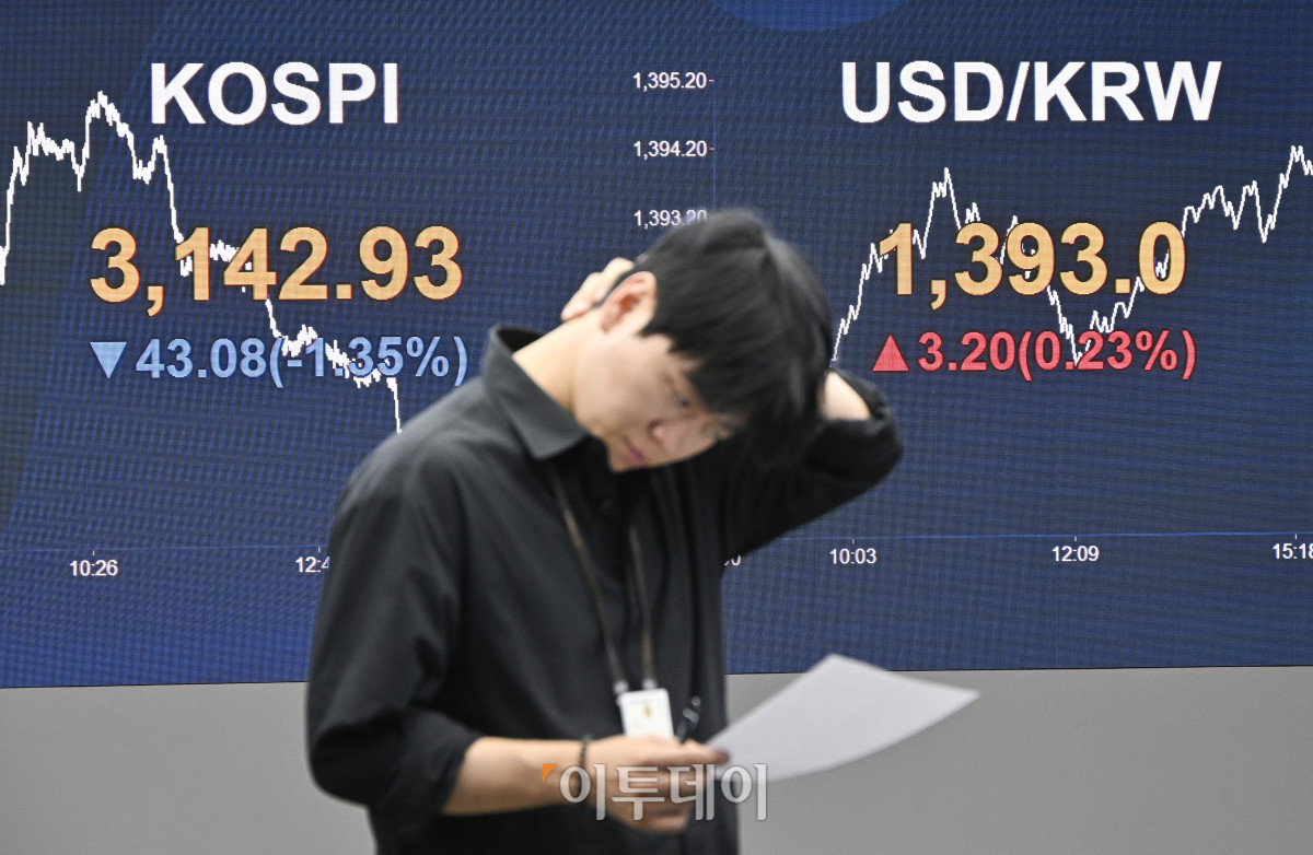 ▲서울 영등포구 KB국민은행 딜링룸. 조현호 기자 hyunho@