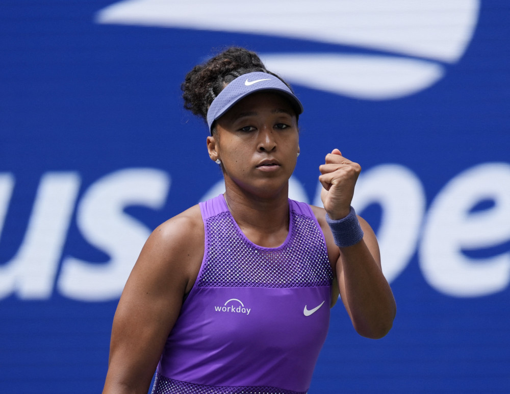 ▲미국의 코코 고프와 치른 16강 경기 도중 세리머니를 하는 일본의 오사카 나오미 (로이터/연합뉴스)