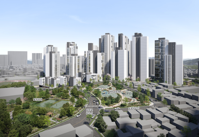▲용산구 효창동 5-307번지 일대 도시정비형 재개발사업 조감도. (사진제공=서울시)