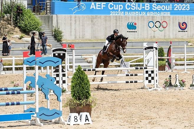 ▲2023년 열린 아시아 주니어 승마대회 경기 모습. 기사와 직접적 관련 없음. (사진제공=한국마사회)