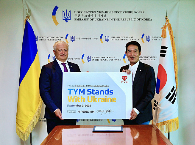 ▲TYM, 우크라이나 정부 요청에 따른 5차 농기계 기증 (사진제공=TYM)