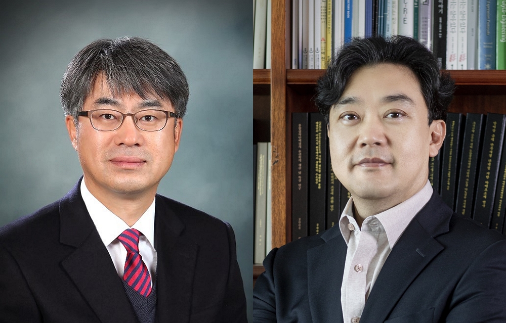 ▲김종승 고려대 화학과 교수(왼쪽)와 차형준 POSTECH 화학공학과 교수(오른쪽). (사진= 한국도레이과학진흥재단)