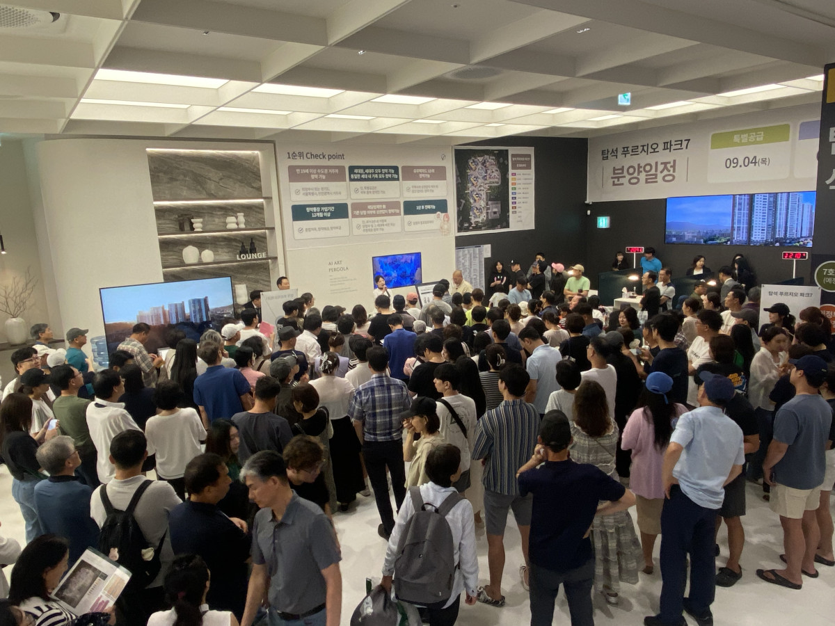 ▲탑석 푸르지오 파크7 견본주택. (사진제공=대우건설)