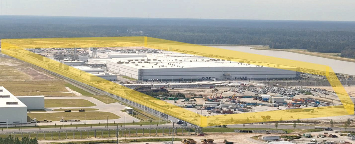 ▲ 미 국토안보수사국이 조지아주 현대차그룹-LG에너지솔루션 공장 수색영장에 첨부한 '목표 구역' 사진 (워싱턴=연합뉴스)