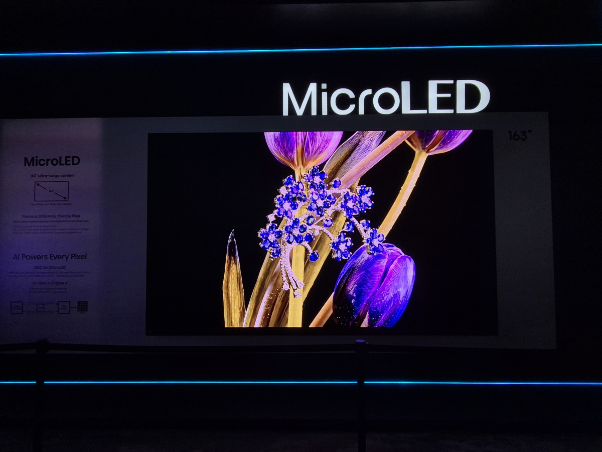 ▲하이센스 마이크로LED TV (박민웅 기자 pmw7001@)