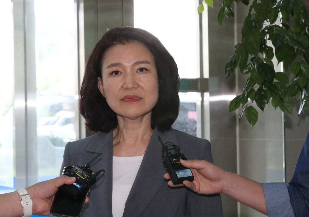 ▲경찰 출석한 이진숙 방통위원장. (연합뉴스)