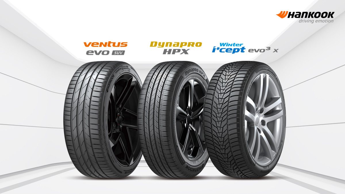 ▲벤투스 에보 SUV, 다이나프로 HPX, 윈터 아이셉트 에보3 X. (사진=한국타이어)
