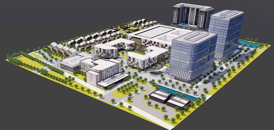 ▲미국 텍사스주 댈러스 지역 복합개발사업 조감도. (사진=한강에셋자산운용)