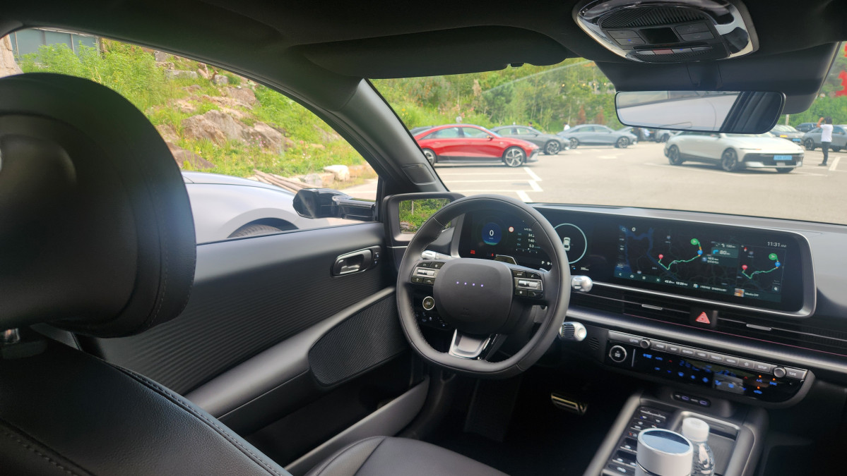 ▲현대차 '아이오닉6' 내부 모습. 김채빈 기자 chaebi@