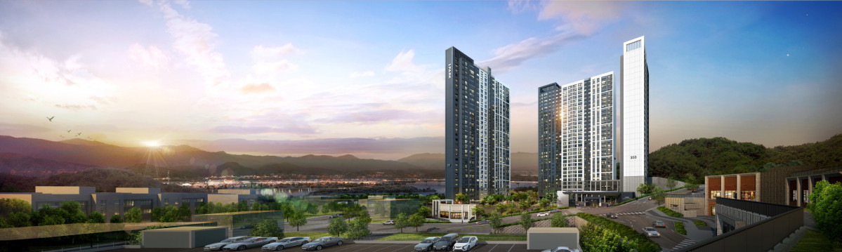 ▲'춘천 레이크시티 2차 아이파크' 투시도