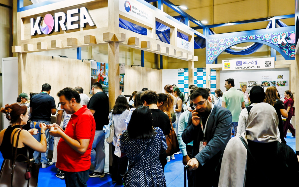 ▲2025 이스탄불 식품박람회 한국관 전경. (사진제공=한국농수산식품유통공사)
