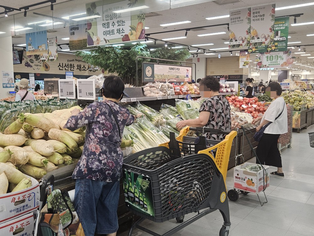 ▲서울 성동구 대형마트에서 소비자들이 장을 보고 있다. (사진=문현호 기자 )
