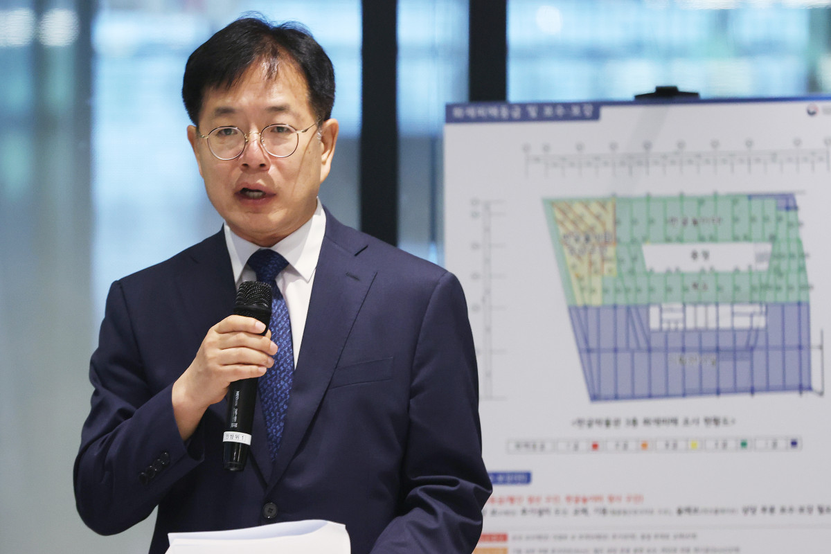 ▲강정원 국립한글박물관 관장이 9일 서울 용산구 국립중앙박물관 식당에서 오찬 간담회를 하고 있다. (연합뉴스)