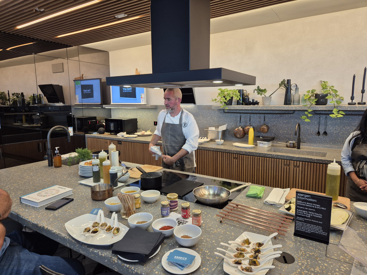 ▲삼성 킹스크로스에서 쿠킹 클라스가 진행되고 있다. (박민웅 기자 pmw7001@)