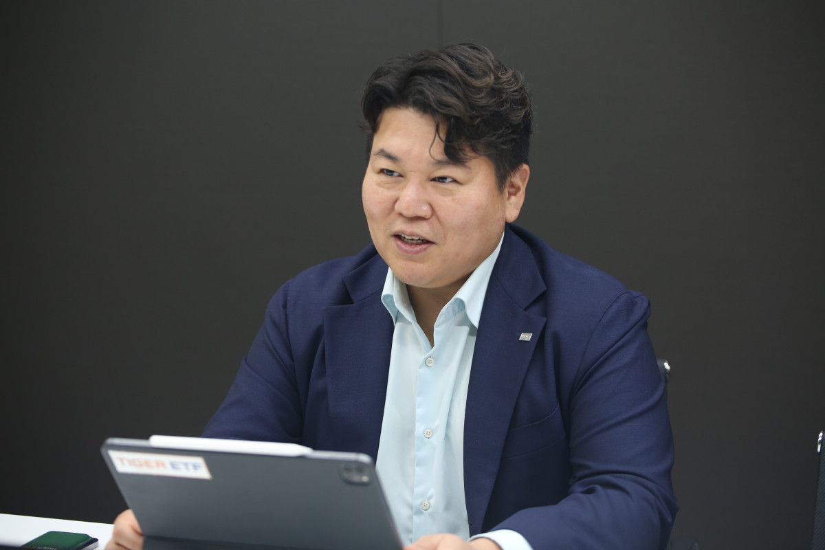 ▲이정환 미래에셋자산운용 ETF운용부문 상무가 지난달 28일 서울 중구 미래에셋자산운용 본사에서 본지와 인터뷰하고 있다. (사진=미래에셋자산운용)