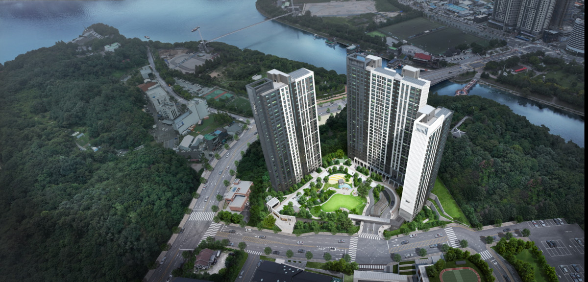 ▲'춘천 레이크시티 2차 아이파트' 조감도