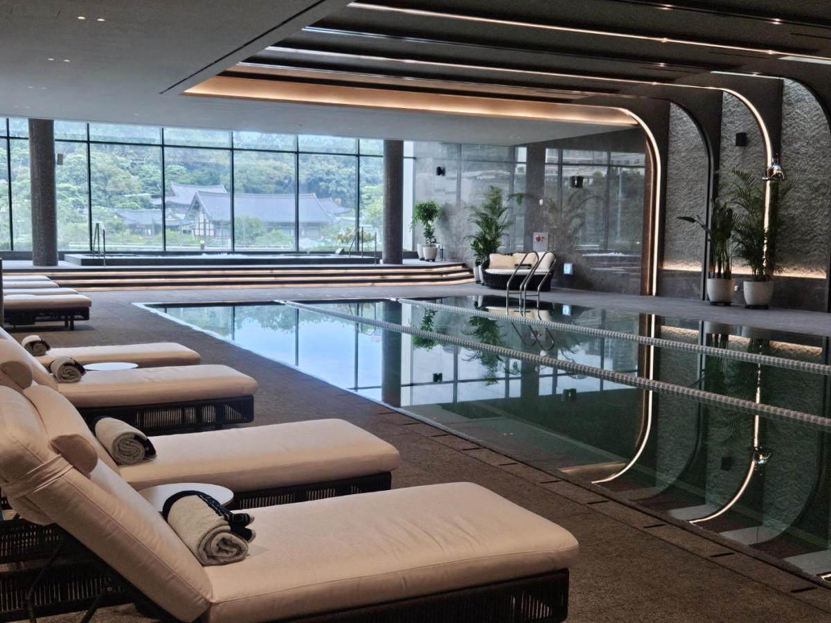 ▲웨스틴 서울 파르나스 '수영장' (문현호 기자 m2h@)