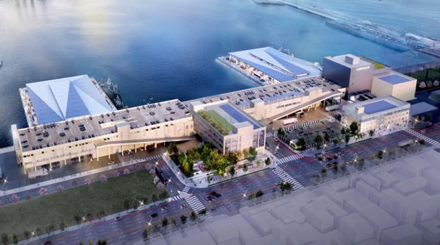 ▲부산공동어시장 현대화사업 시공사로 선정된 HJ중공업이 제시한 부산공동어시장 기술제안 조감도 (사진출처=부산시 )