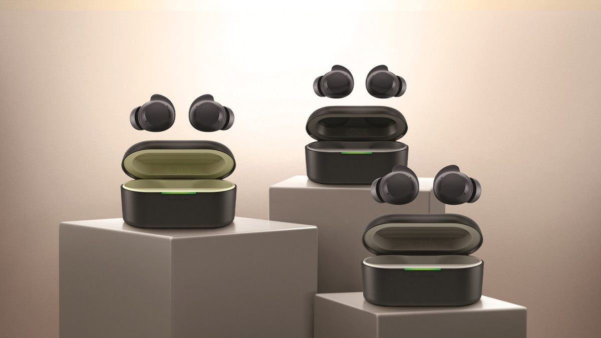 ▲(왼쪽부터) 엑스붐 버즈 라이트, 엑스붐 버즈 플러스, 엑스붐 버즈. (자료제공=LG전자)