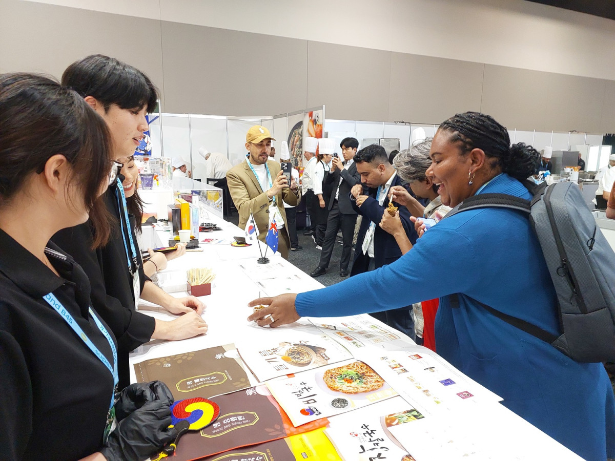 ▲호주식품박람회 한국관 전경 (사진제공=한국농수산식품유통공사)