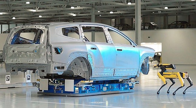 ▲현대차그룹의 로보틱스 계열사인 보스턴다이내믹스의 사족보행 로봇 '스팟' (연합뉴스)