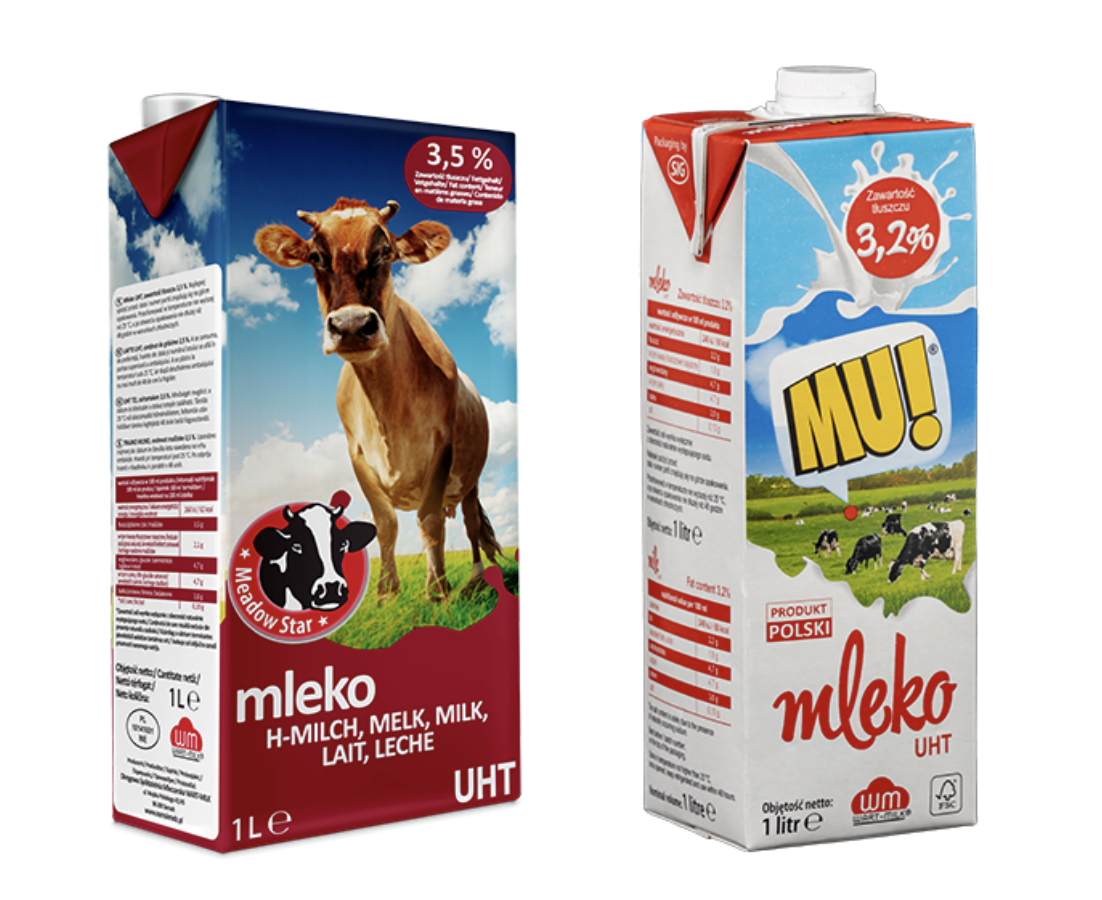 ▲사진 왼쪽부터 폴란드 바르크밀크 사의 매도우스타(Meadow Star), 뮤(Mu) (사진제공=바르트밀크)