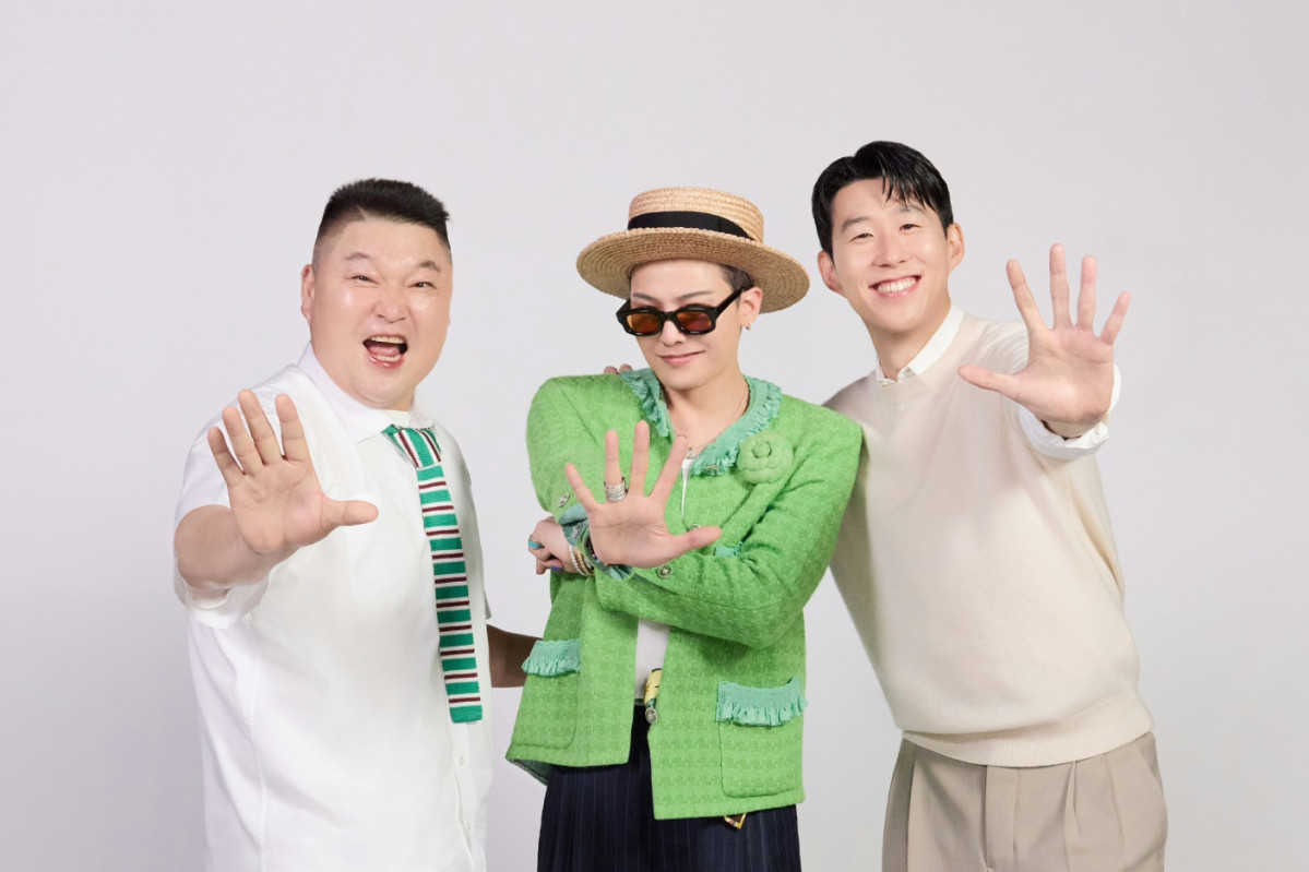 ▲(왼쪽부터) 강호동, 지드래곤(G-DRAGON), 손흥민이 23일 유튜브 ‘하나TV’의 무릎팍박사 콘텐츠에 출연한다. (사진제공=하나은행)
