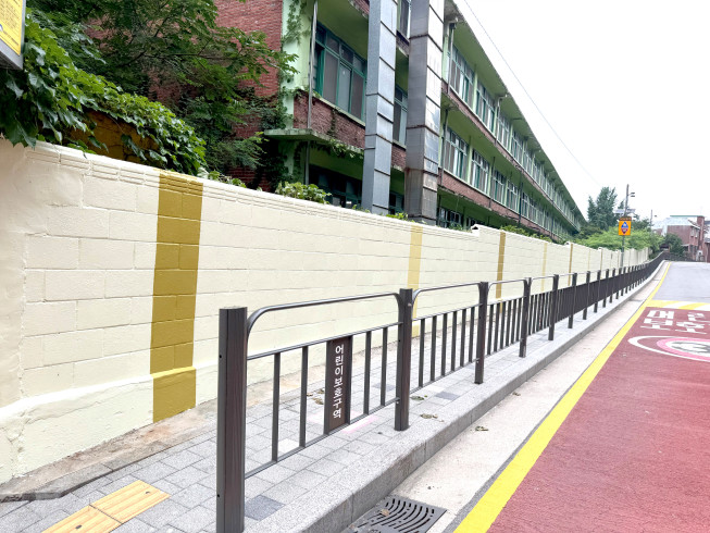 ▲도봉구, 색채정비 가이드라인 적용 후 담벼락 모습. (사진제공=도봉구)