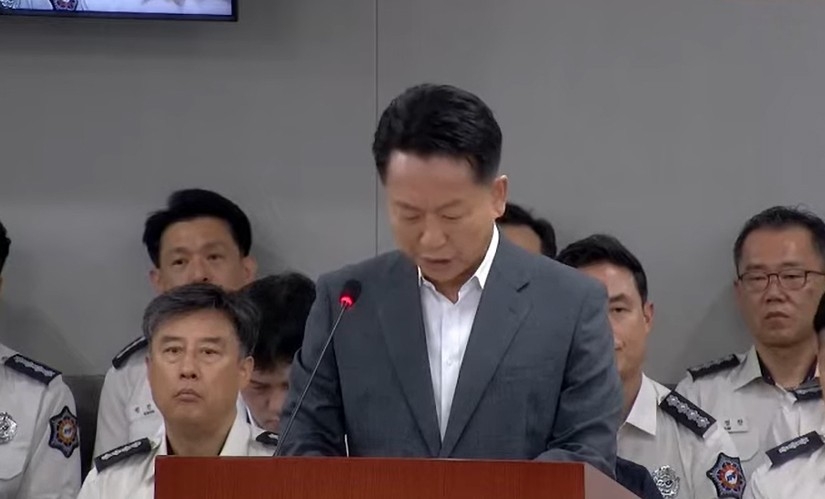 ▲유감 표명하는 고영인 경기도 경제부지사 (연합뉴스)