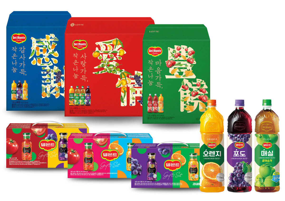 ▲‘델몬트주스 선물세트’ (사진제공=롯데칠성음료)