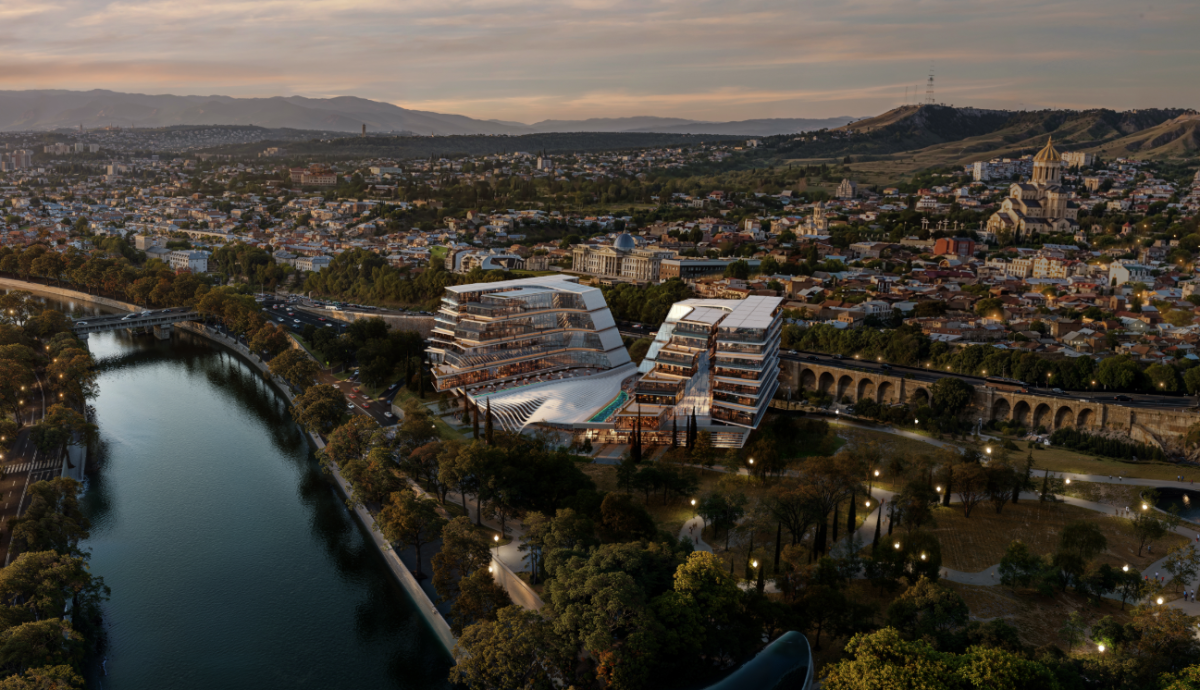 ▲조지아 트빌리시 럭셔리 호텔 조감도. (사진제공=희림)