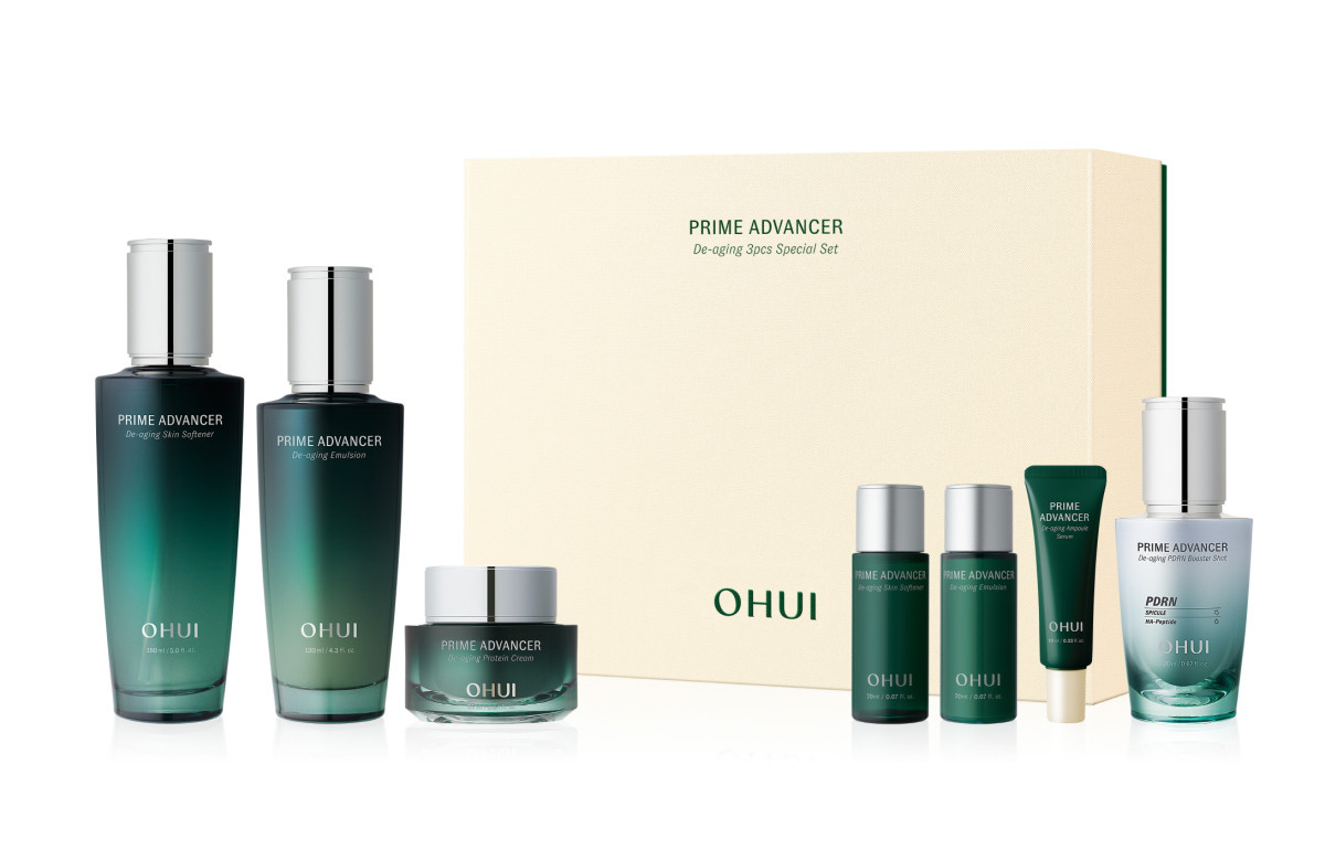 ▲오휘 프라임 어드밴서 디에이징 3종 스페셜 세트 (사진제공=LG생활건강)