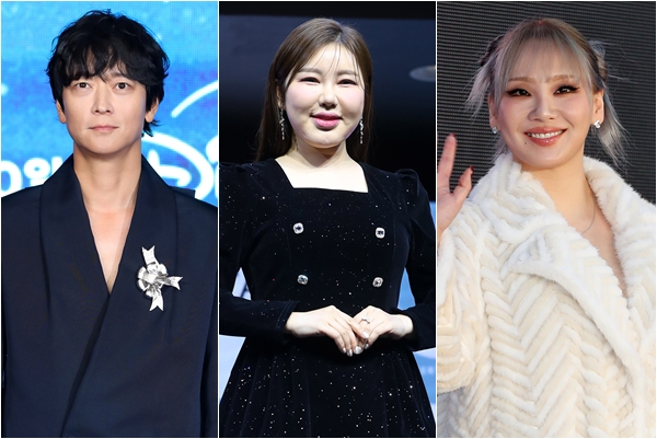 ▲강동원(왼), 송가인, 씨엘. (뉴시스)