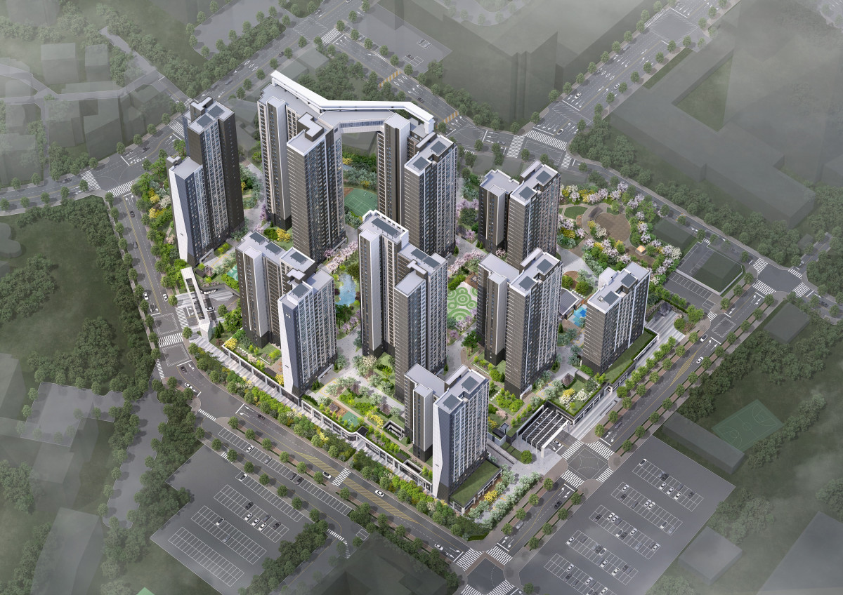 ▲전용 84㎡ 24억 원에 분양한 디에이치 아델스타 조감도.  (사진제공=현대건설)