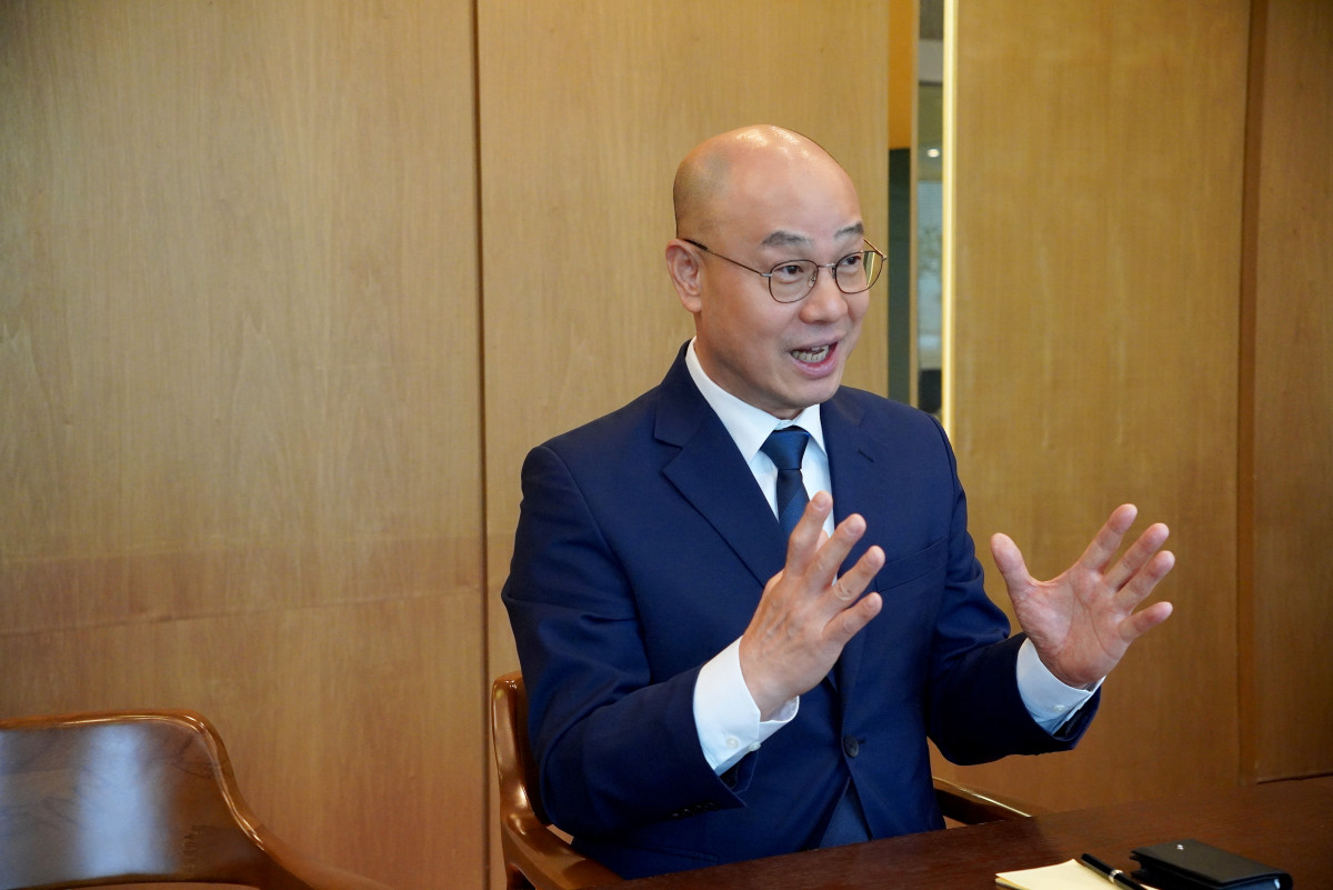 ▲설황수 윤선생 전무가 19일 서울 강동구 윤선생빌딩에서 본지와 인터뷰를 진행하고 있다. (사진제공=윤선생)