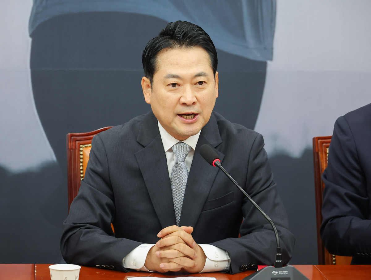 ▲국민의힘 장동혁 대표가 18일 서울 여의도 국회에서 열린 최고위원회의에서 발언하고 있다. 2025.9.18 (연합뉴스)