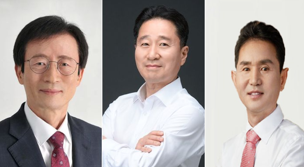 ▲이갑준 사하구청장, 김형찬 강서구청장, 오태원 북구청장 (사진제공=각구청 홈페이지 캡처)