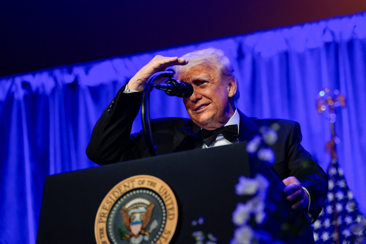 ▲도널드 트럼프 미국 대통령이 20일(현지시간) 아메리칸코너스톤연구소가 주최한 행사에서 연설하고 있다.  (마운트 버논(미국)/로이터연합뉴스)