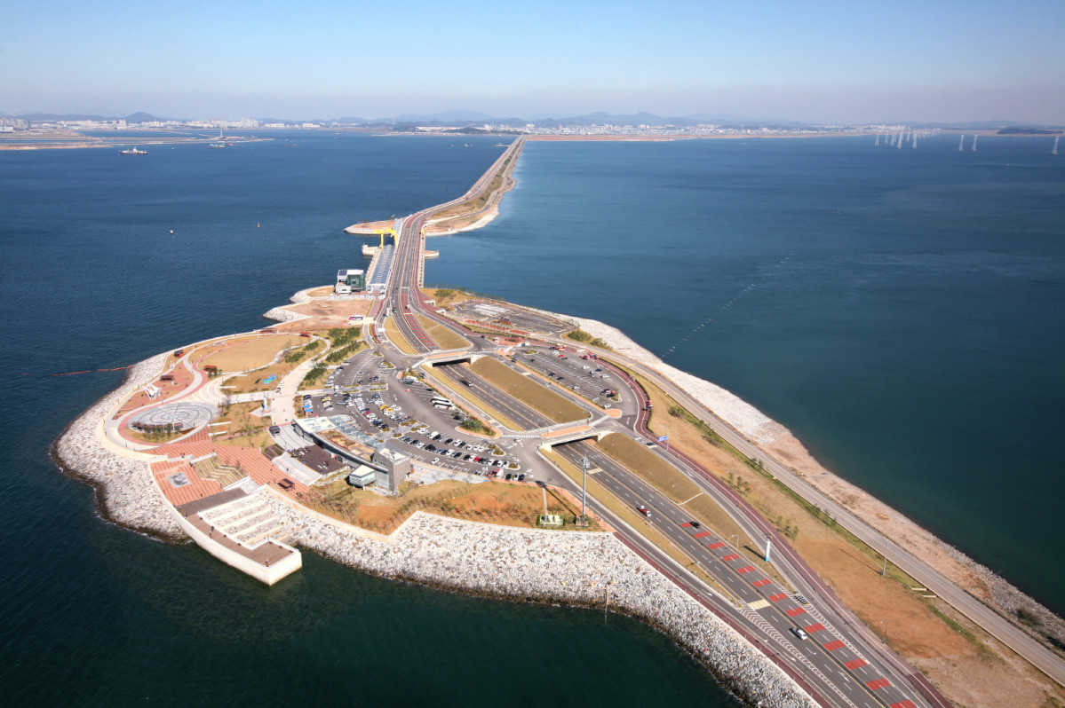 ▲시화조력발전소 전경 (대우건설)