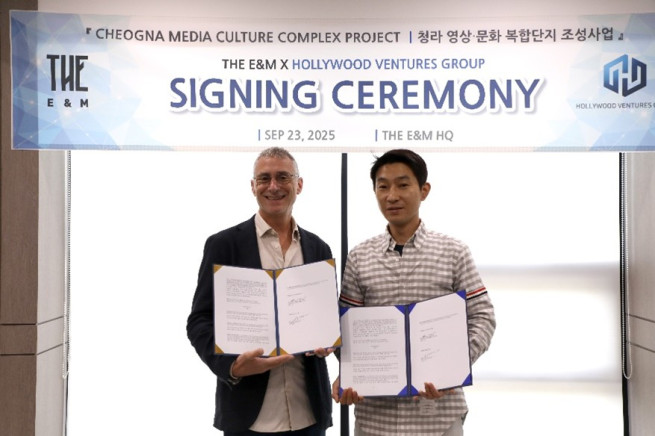 THE E&M, 할리우드벤처스그룹과 글로벌 스튜디오 인프라 구축 추진