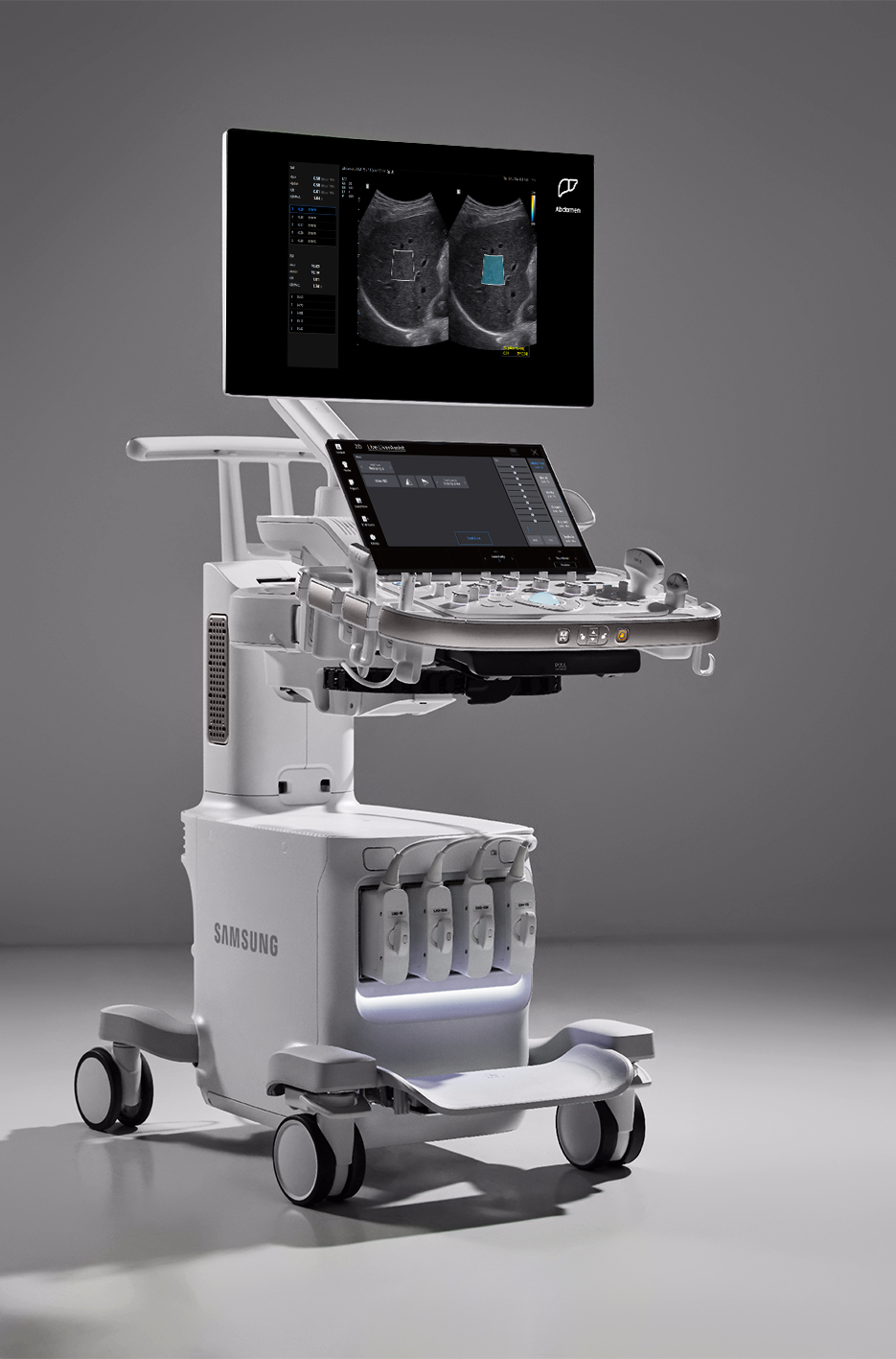 ▲삼성메디슨 영상의학과 프리미엄 초음파 진단기기 'R20' (자료제공=삼성메디슨)